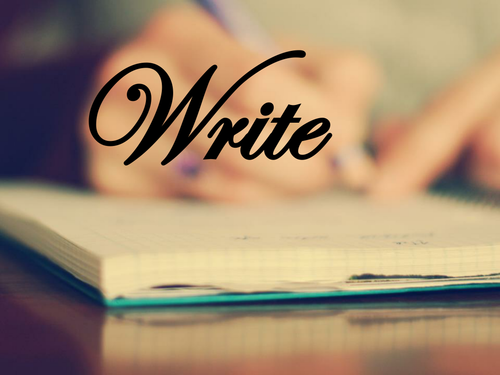 OCR GCE H074 Literature Poetry - 'Write' by Carol Ann Duffy.