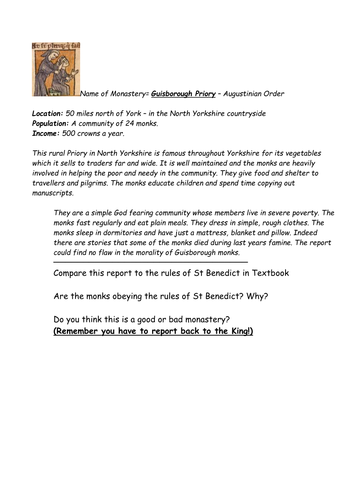 Dissolution of the monasteries