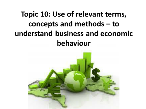 GCSE - Economic behaviour