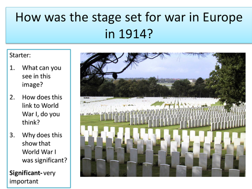 What were the causes of World War I?