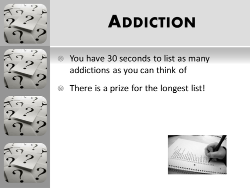 A Level AQA Psychology (New Spec) Addiction Lesson 1 - Defining addiction