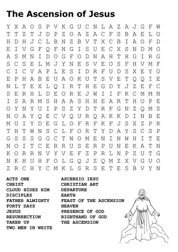 The Ascension of Jesus Word Search | Teaching Resources