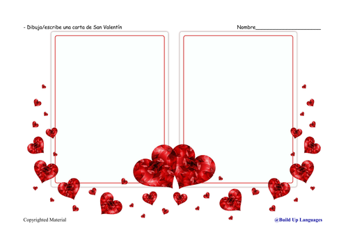 5.San Valentín- dibuja/escribe tu propia carta