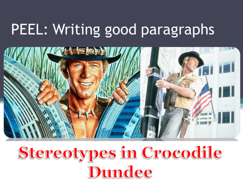 Australian stereotypes - writing a paragraph about Crocodile Dundee