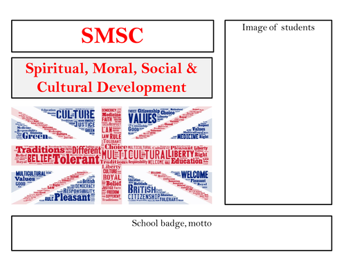 SMSC British Values Example School Policy Booklet Social Moral Spiritual Cultural