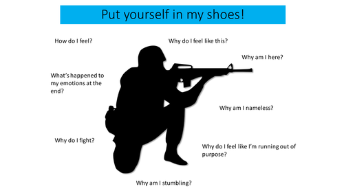 Bayonet Charge - put yourself in my shoes (starter activity)