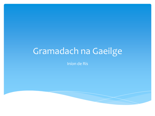 Gramadach na Gaeilge