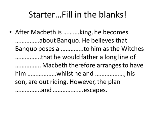 Banquo's Ghost Scene Macbeth Act 3, Scene 4