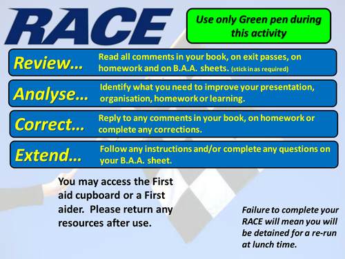 Student response - scaffolding