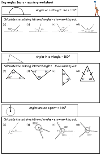 Basic Angles Facts Straight Line Angles In Triangle Around A Point Vertically Opposite 6106