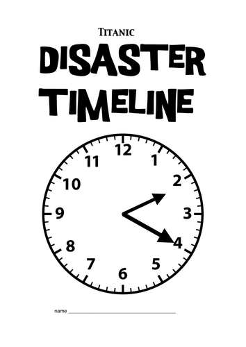 Titanic Disaster Timeline (Lit/Maths KS2)