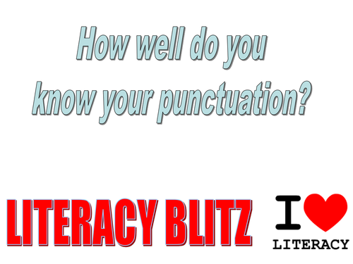 Whole School Literacy Punctuation