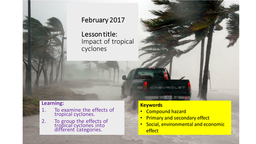 Impact of tropical cyclones/hurricanes - Katrina case study