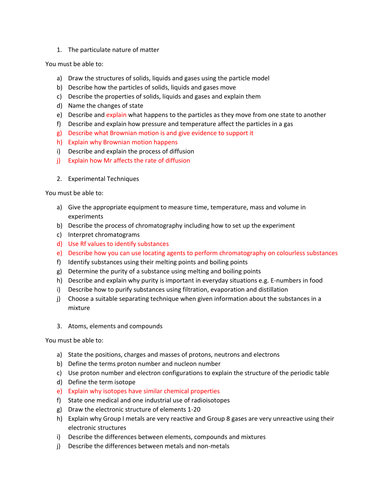 iGCSE Syllabus Breakdown