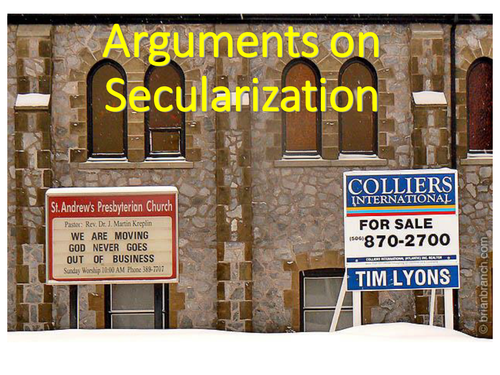 Secularisation second lesson  - How do we measure it and theoretical commentary
