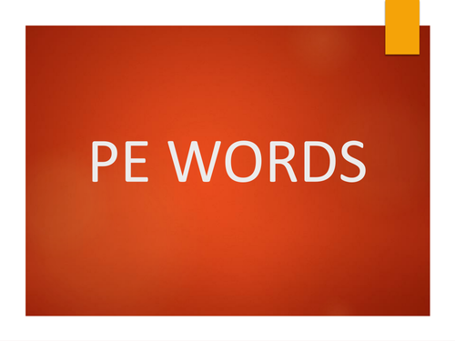 PE/Physical Education GCSE Theory Word Wall/Display