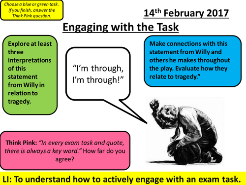 Death of a Salesman - AQA Aspects of Tragedy - Engaging with the Task