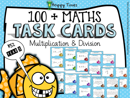 Over 100 Multiplication / Division Task Cards (KS2 Year 3)