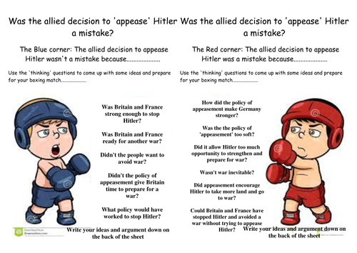 Assessing the allied policy of appeasement