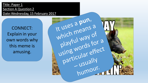 GCSE English Language Paper 1 Question 3 - Exploring and Analysing Language