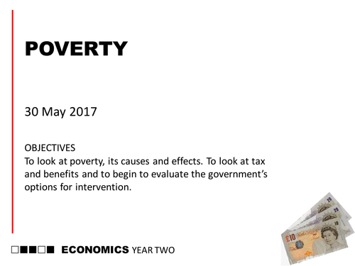 AQA A-level Economics (new spec) 2-13 The Problem of Poverty