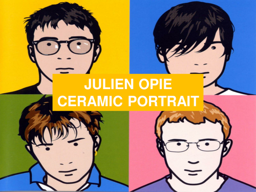 Julian Opie Ceramic Portrait