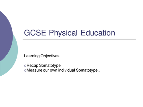 GCSE PE - Somatotypes