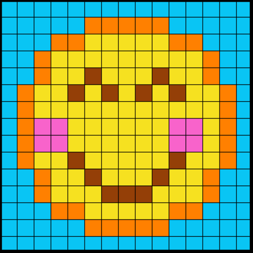 Colouring by Trig Ratios, Proud Emoji (Solo Mosaic)