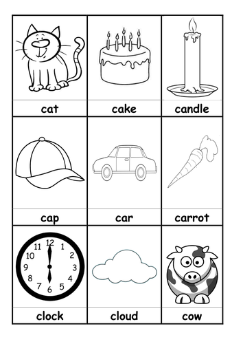 words beginning with C flashcards