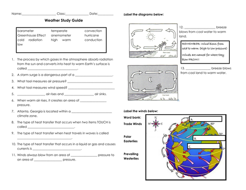 Weather/Meteorology Study Guide!