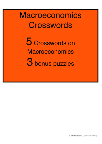 Macroeconomics Crosswords