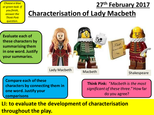 Macbeth - AQA New Specification: Act 5 Scene 1 - Characterisation of Lady Macbeth