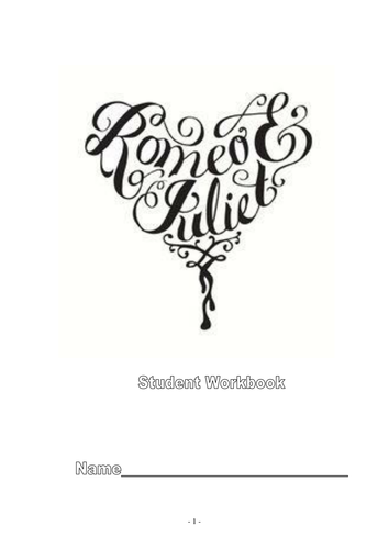 Romeo and Juliet- Work Book