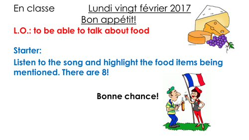 Bon appetit!-Expo 2 rouge module 4 , unite 1