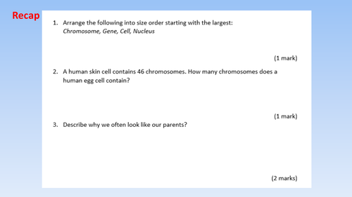 Types of reproduction and variation