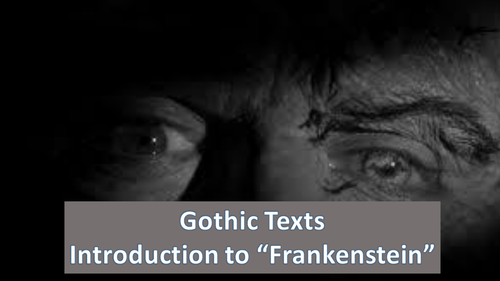 AQA GCSE Literature "Frankenstein" lessons - part 1