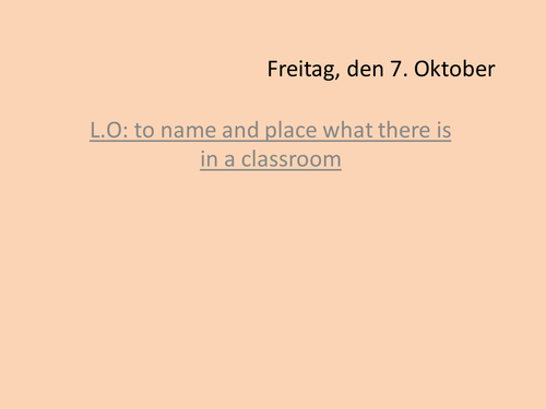 Dativ/location prepositions - in the classroom