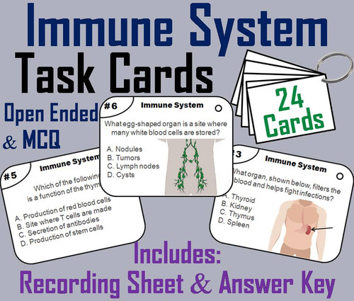 Immune System Task Cards