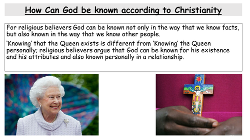 Lesson 1 for Knowledge of God. OCR NEW development in Christian thought A-LEVEL.