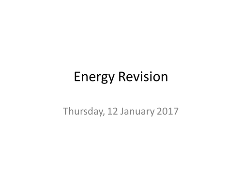 C2b AQA Chemistry Energy Revision resources