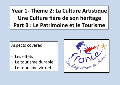 Une culture fière de son héritage- Le patrimoine et le tourisme- A Level French