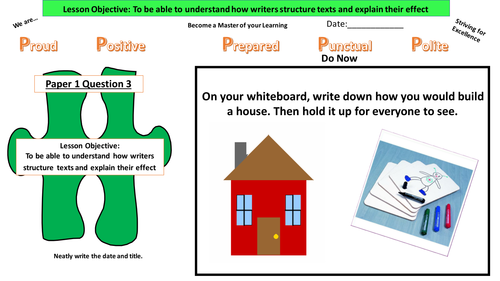 New specification Q3- Structure - Paper 1 English Language