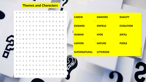 Jekyll and Hyde Lesson - writing to argue