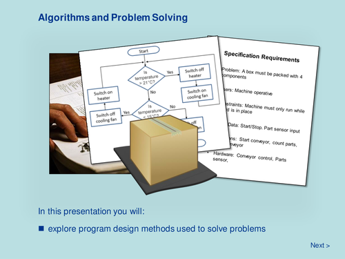 Algorithms and Problem Solving