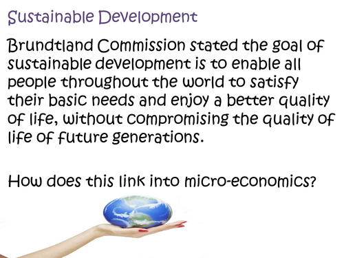 Sustainable development