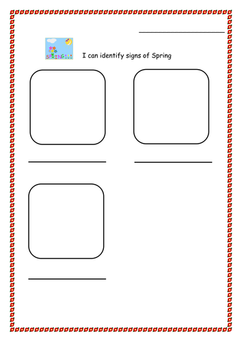 Evidence of Spring Lesson.