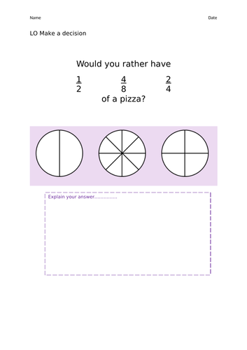 SEN Fractions - make a decision