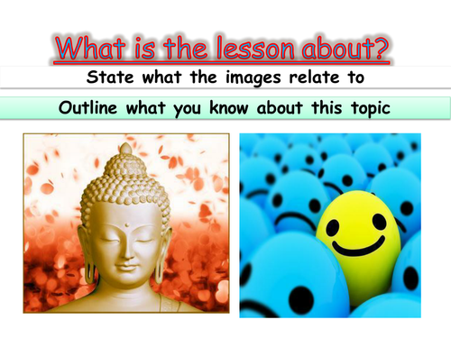 an introduction to Buddhism KS3