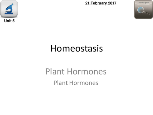 AQA Biology 4.5 - L14 Plant Hormones