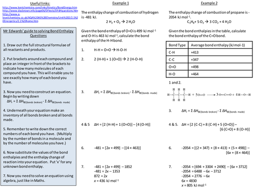 a-guide-to-solving-bond-enthalpy-questions-teaching-resources